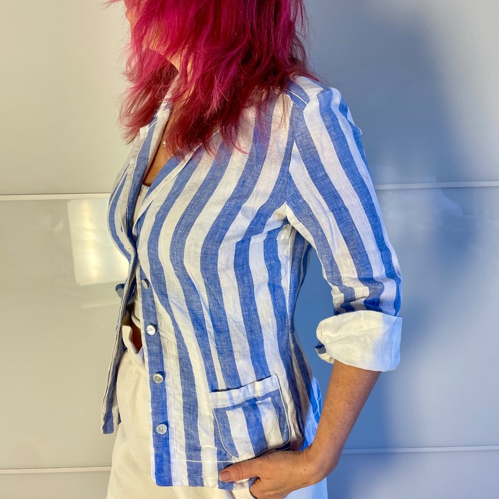 Rare Item 100% linen Swacket from Van Lack